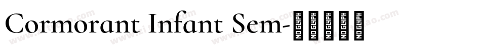 Cormorant Infant Sem字体转换